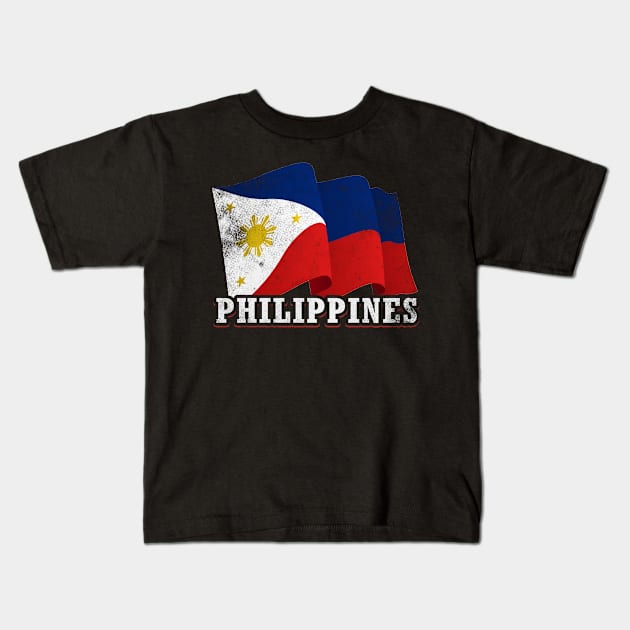 Philippines Flag Kids T-Shirt by Mila46